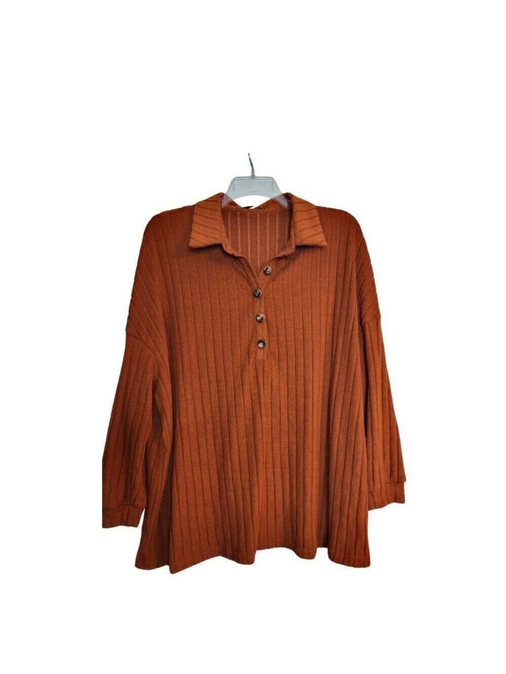 🆕SHEIN CURVE WOMENS PLUS SIZE LIGHTWEIGHT SWEATER TOP  RJ0503U